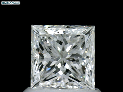 1.01 carat E-VVS2 Natūralus Princess Deimantas (1)
