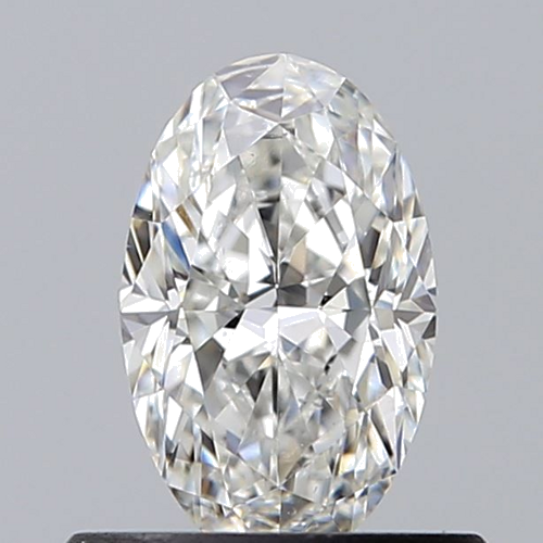 0.51 carat F-SI1 Natūralus Oval Deimantas (1)