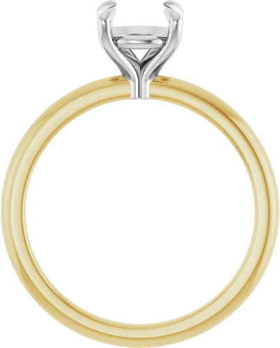 Sužadėtuvių Žiedas „Claw-Prong“ 14k yellow/white gold Round 7mm (2)