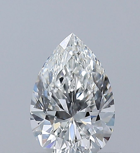 0.5 carat G-VVS2 Natūralus Pear Deimantas (1)