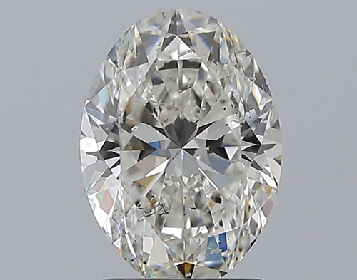 1.7 carat H-SI2 Natūralus Oval Deimantas (1)