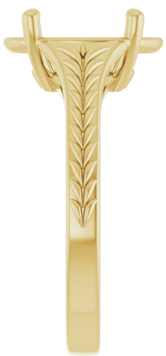 Sužadėtuvių Žiedas „Solitaire“ 14k yellow gold Oval 10mm x 8mm (4)
