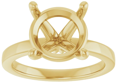 Sužadėtuvių Žiedas „Solitaire“ 18k yellow gold Round 11mm (3)