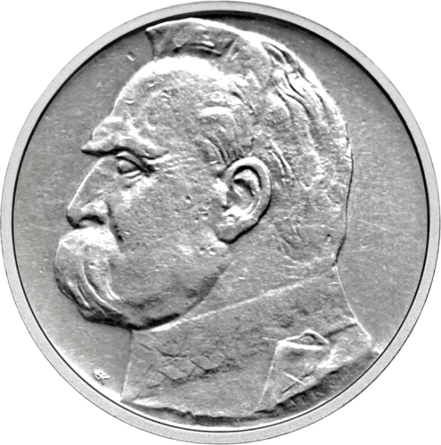 2 злоти Йозеф Пилсудски (1934-1939) Полша сребърна монета (1)