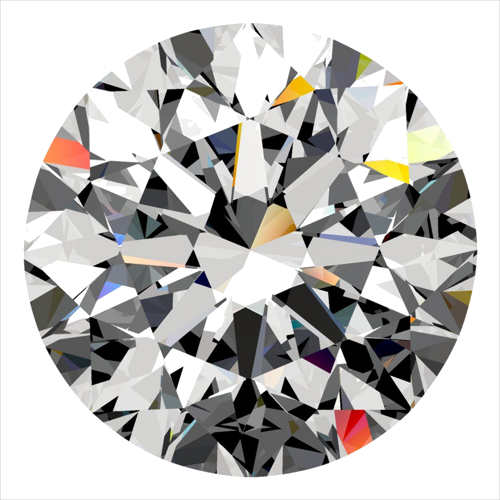 0.5 carat J-VS1 Excellent cut Natūralus Round Deimantas (1)