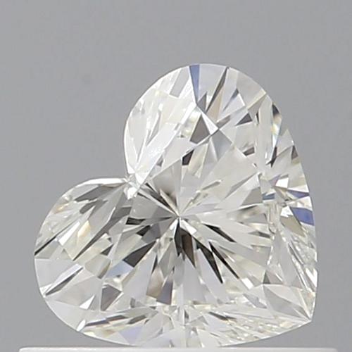 0.56 carat H-VVS2 Natūralus Heart Deimantas (1)