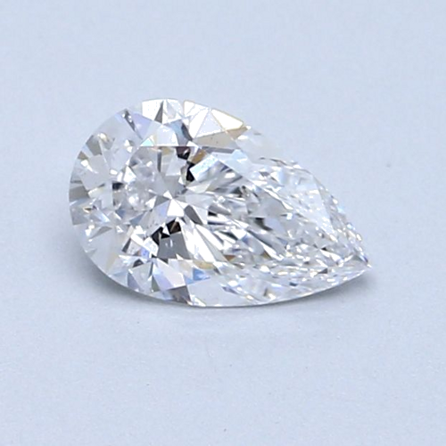 0.6 carat D-SI2 Natūralus Pear Deimantas (1)