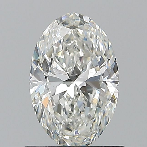 0.9 carat G-SI1 Natūralus Oval Deimantas (1)