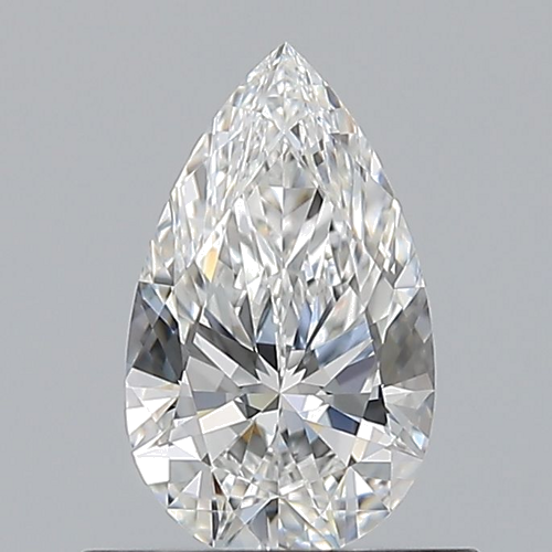 0.55 carat F-VS2 Natūralus Pear Deimantas (1)