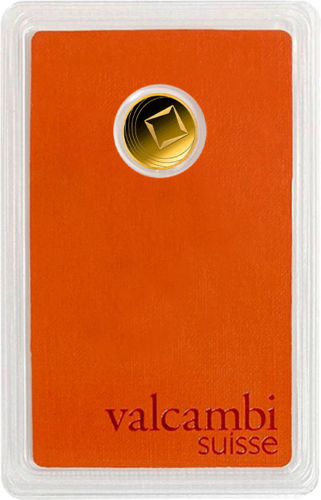 1 g Investicinio aukso „Round Bar“ luitas Valcambi (2)