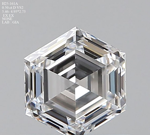 0.5 carat D-VS2 Natūralus Hexagonal Deimantas (1)