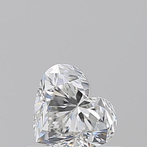 0.52 carat F-IF Natūralus Heart Deimantas (1)