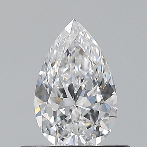 0.5 carat D-VVS2 Natūralus Pear Deimantas (1)