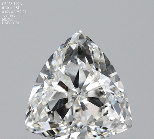 0.3 carat I-SI1 Natūralus Triangular Deimantas (1)