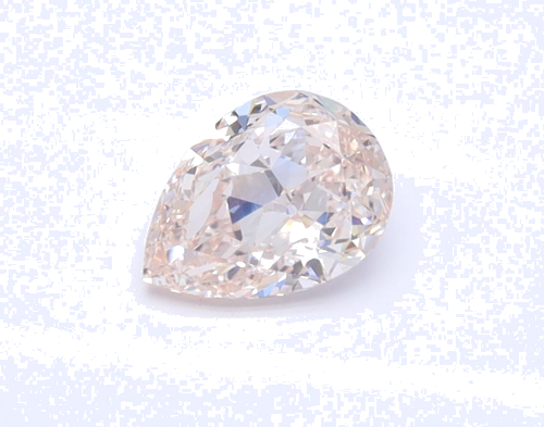 0.63 carat Fancy Light Orangey Pink-VVS1 Natūralus Pear Deimantas (1)