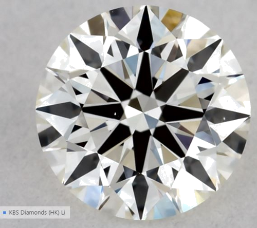 0.5 carat J-VS2 Excellent cut Natūralus Round Deimantas (1)