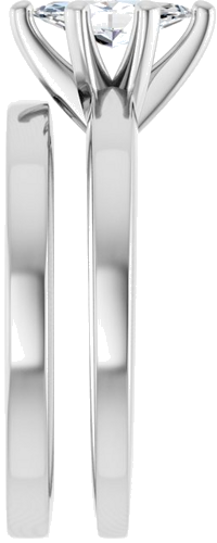 14K White 8x4 mm Marquise Solitaire Engagement Ring Mounting (9)