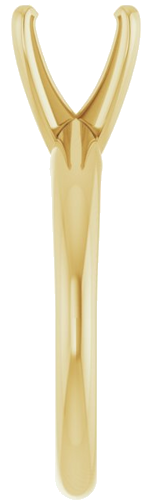 Sužadėtuvių Žiedas „Solitaire“ 14k yellow gold Round 6.6mm x 7.2mm (9)