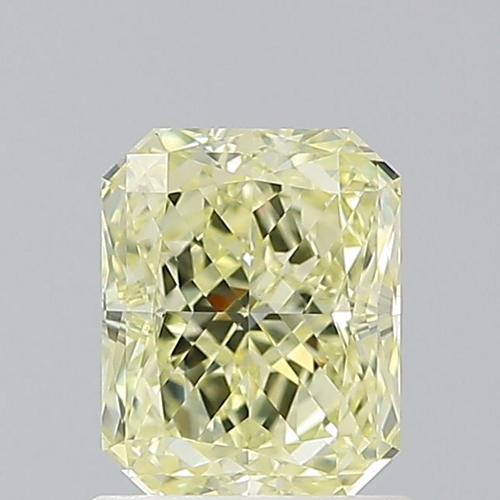 1.06 carat Fancy Light Yellow-VVS2 Natūralus Radiant Deimantas (1)
