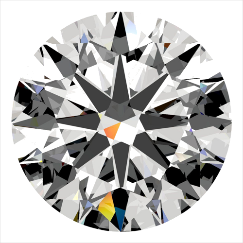 0.4 carat D-VS2 Very Good cut Natūralus Round Deimantas (1)