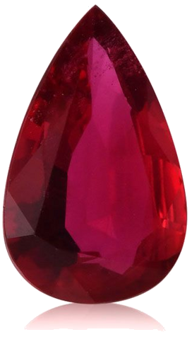 3.05 carat RED Pear Rubinas (1)