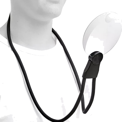 Brīvās rokas palielināmais stikls ar izvelkamu lēcu 2x 4x (5)