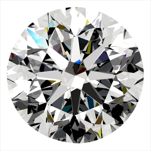 0.4 carat H-SI2 Very Good cut Natūralus Round Deimantas (1)
