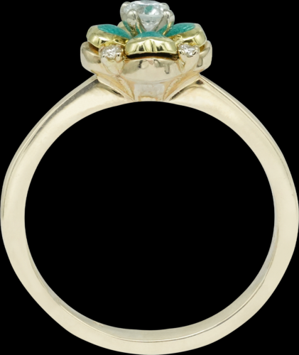 Ring with four-leaf clover ROYAL CLOVER (5)