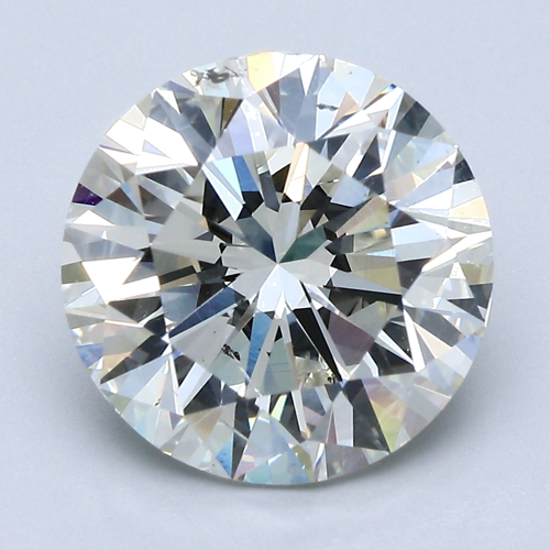 5.18 carat I-SI2 Very Good cut Natūralus Round Deimantas (1)