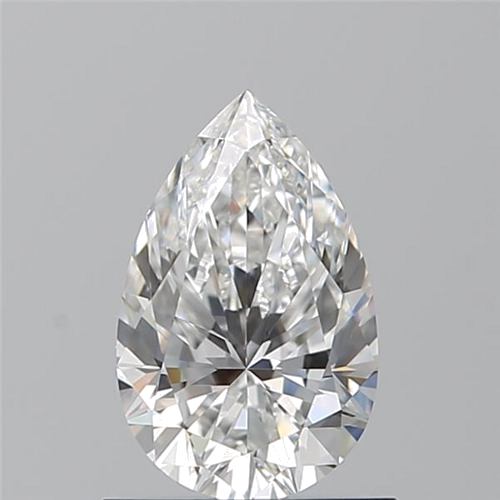 0.84 carat F-VVS1 Natūralus Pear Deimantas (1)