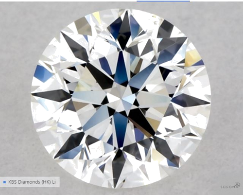 0.5 carat F-VS2 Excellent cut Natūralus Round Deimantas (1)