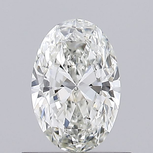 0.51 carat I-SI1 Natūralus Oval Deimantas (1)