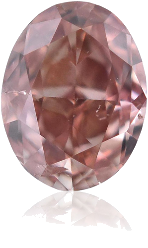 0.18 carat Fancy Intense Orangey Pink-SI2 Natūralus Oval Deimantas (1)