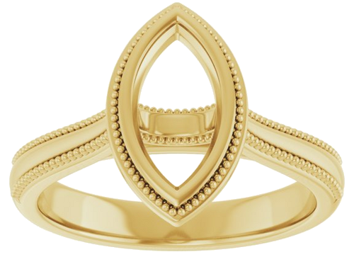 Sužadėtuvių Žiedas „Bezel-Set Solitaire“ 14k yellow gold Marquise 10mm x 5mm (3)