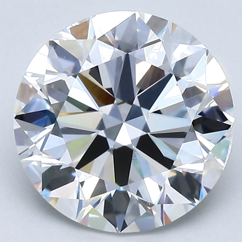 3.01 carat H-VVS2 Very Good cut Natūralus Round Deimantas (1)