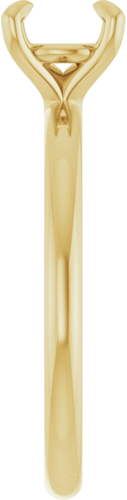 Sužadėtuvių Žiedas „Solitaire“ 10k yellow gold Round 6.5mm (4)
