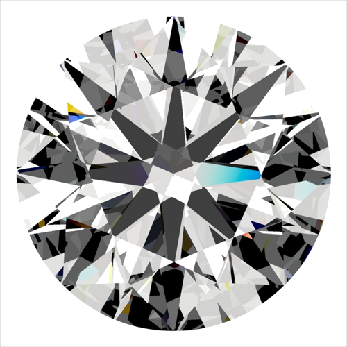 0.57 carat F-VVS2 Excellent cut Natūralus Round Deimantas (1)