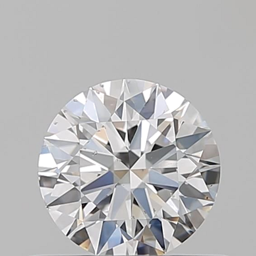 0.52 carat F-SI2 Excellent cut Natūralus Round Deimantas (1)