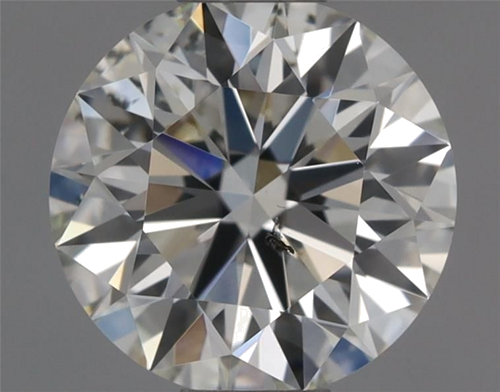 0.51 carat J-SI2 Excellent cut Natūralus Round Deimantas (1)