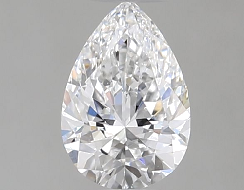 0.3 carat D-VVS2 Natūralus Pear Deimantas (1)