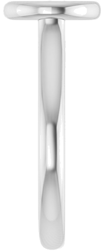 14K White  7.4 mm Round Solitaire Engagement Ring Mounting (4)