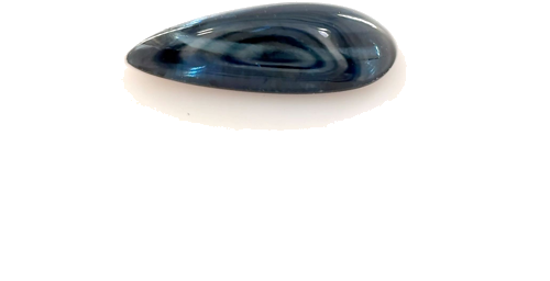 1.22 carat BLUE CABOCHON cut Pear Safyras (1)