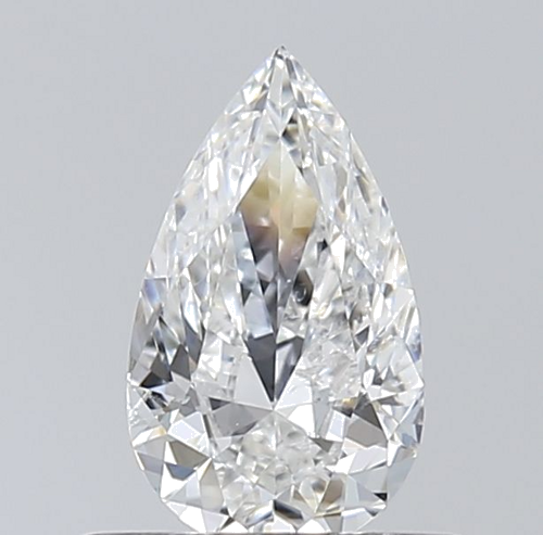 0.4 carat F-SI2 Natūralus Pear Deimantas (1)
