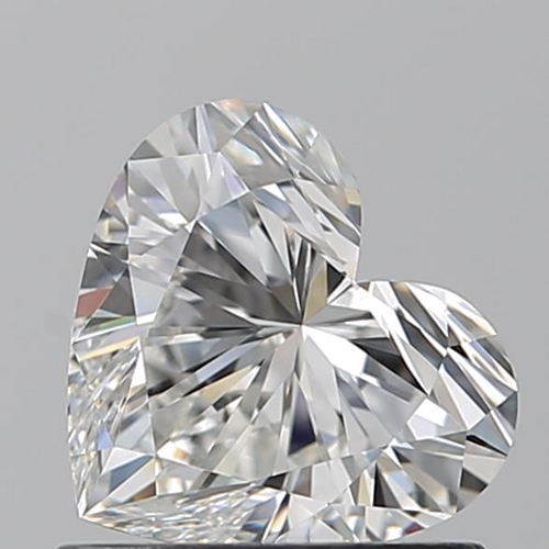 0.9 carat G-VVS2 Natūralus Heart Deimantas (1)