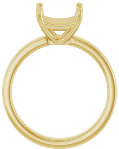 Sužadėtuvių Žiedas „Solitaire“ 14k yellow gold Asscher 8mm (2)