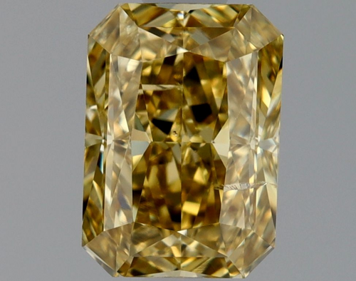 1.02 carat Fancy Brownish Yellow-SI2 Natūralus Radiant Deimantas (1)
