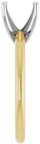 Sužadėtuvių Žiedas „Solitaire“ 585 Baltojo Ir Geltonojo Aukso Round 8.2mm (4)