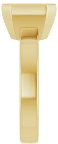 Sužadėtuvių Žiedas „Bezel-Set Solitaire“ 14k yellow gold Asscher 8mm (4)