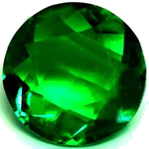 0.67 carat GREEN Round Smaragdas (1)
