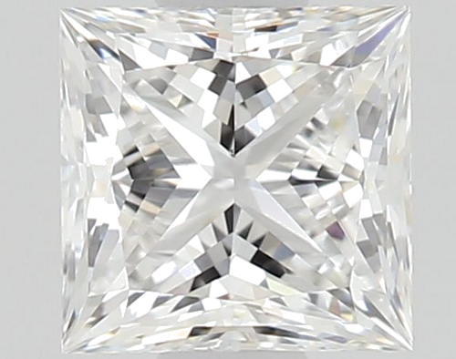 0.6 carat E-VS2 Natūralus Princess Deimantas (1)